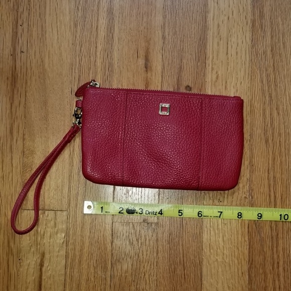 Lodis Red Leather Wristlet - Picture 4 of 5